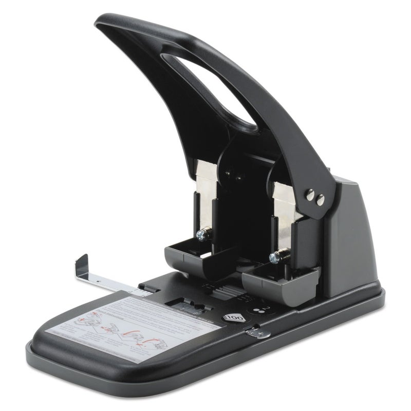 Swingline سوينغلاين مثقاب ثنائي الفتحة، مثقاب، سعة عالية، سعة ثقب 100 ورقة، مراكز ثابتة، أسود (74190) - Image 5